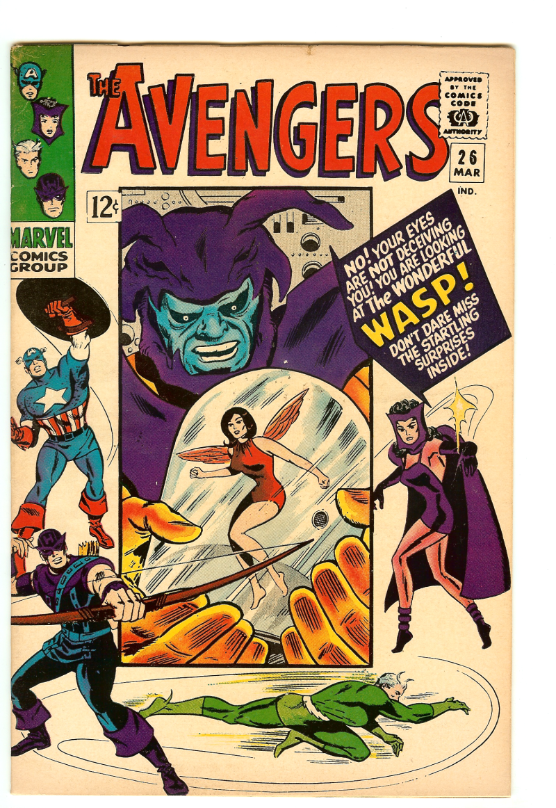 AVENGERS #26 7.0 // THE WASP (JANET VAN DYNE) APPEARANCE MARVEL COMICS 1966