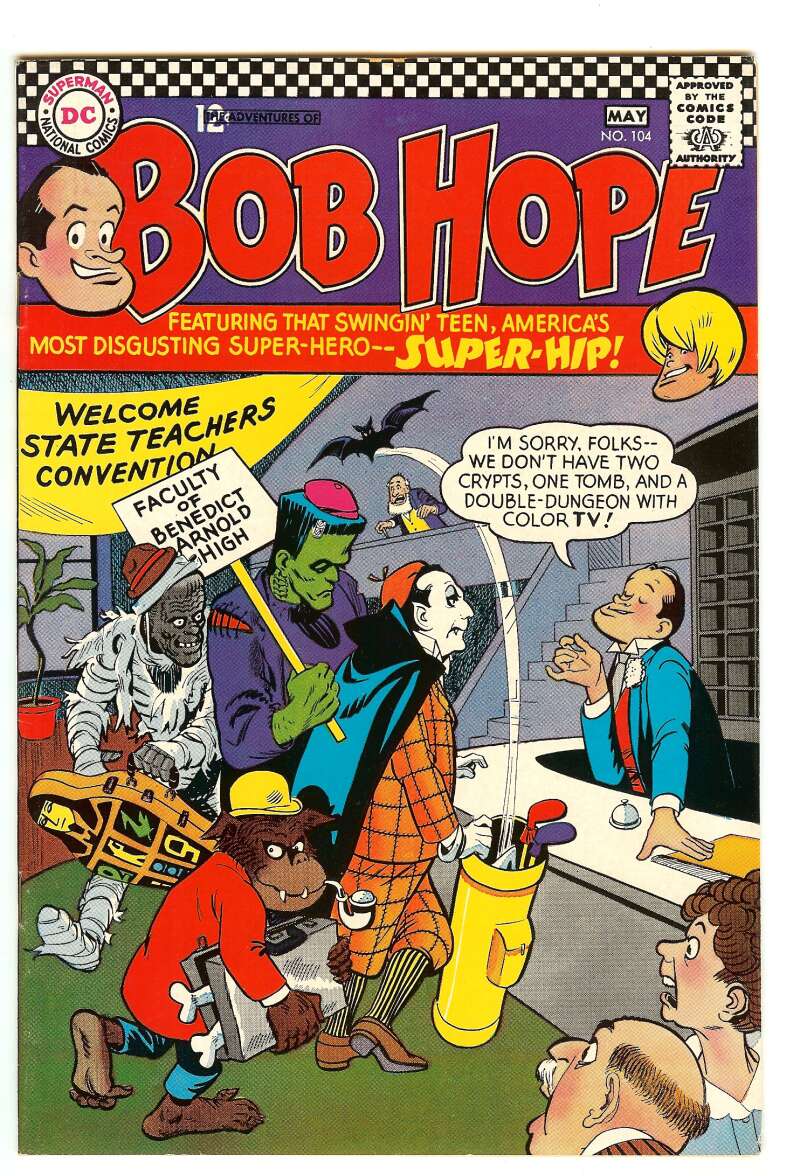 ADVENTURES OF BOB HOPE #104 7.5 // BOB OKSNER COVER ART DC COMICS 1967