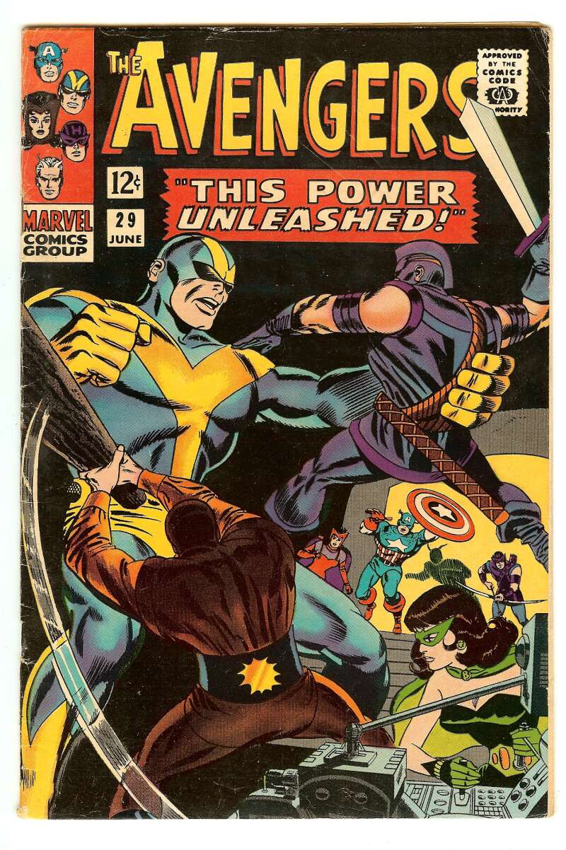 AVENGERS #29 5.0 // DON HECK & FRANK GIACOIA COVER MARVEL COMICS 1966