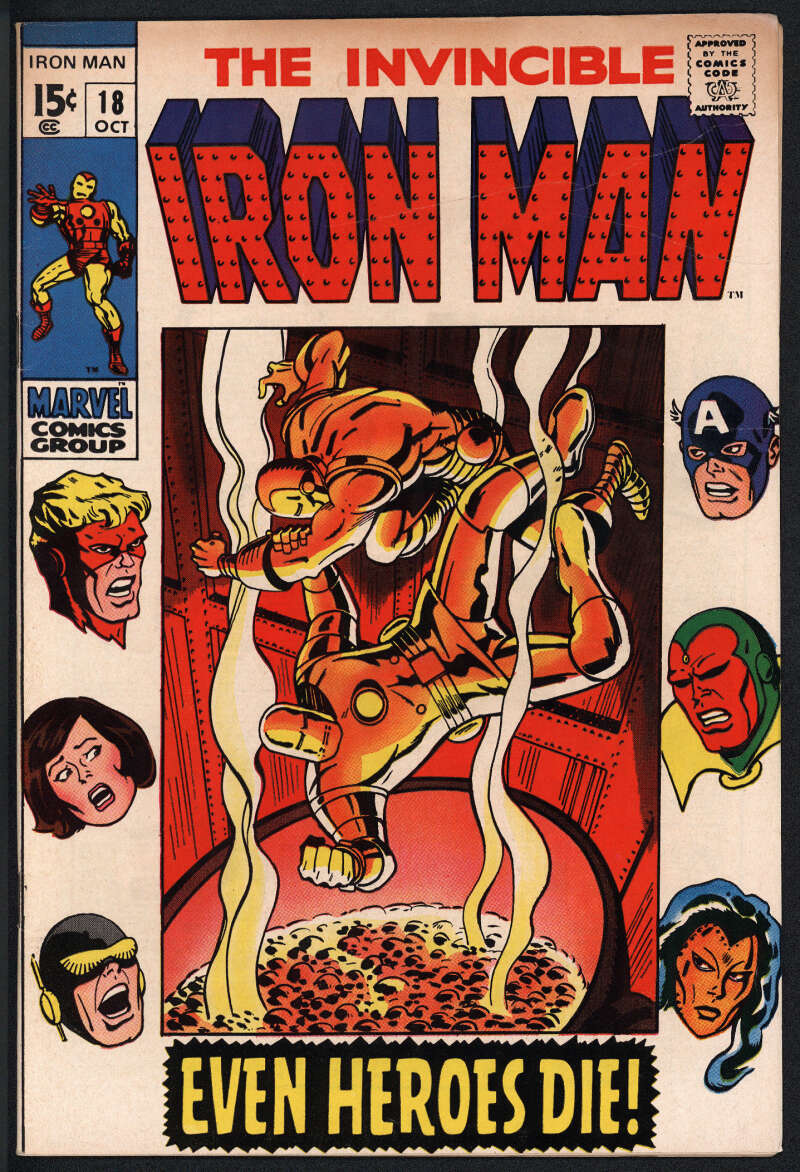 IRON MAN #18 7.5 // GEORGE TUSKA COVER MARVEL COMICS 1969