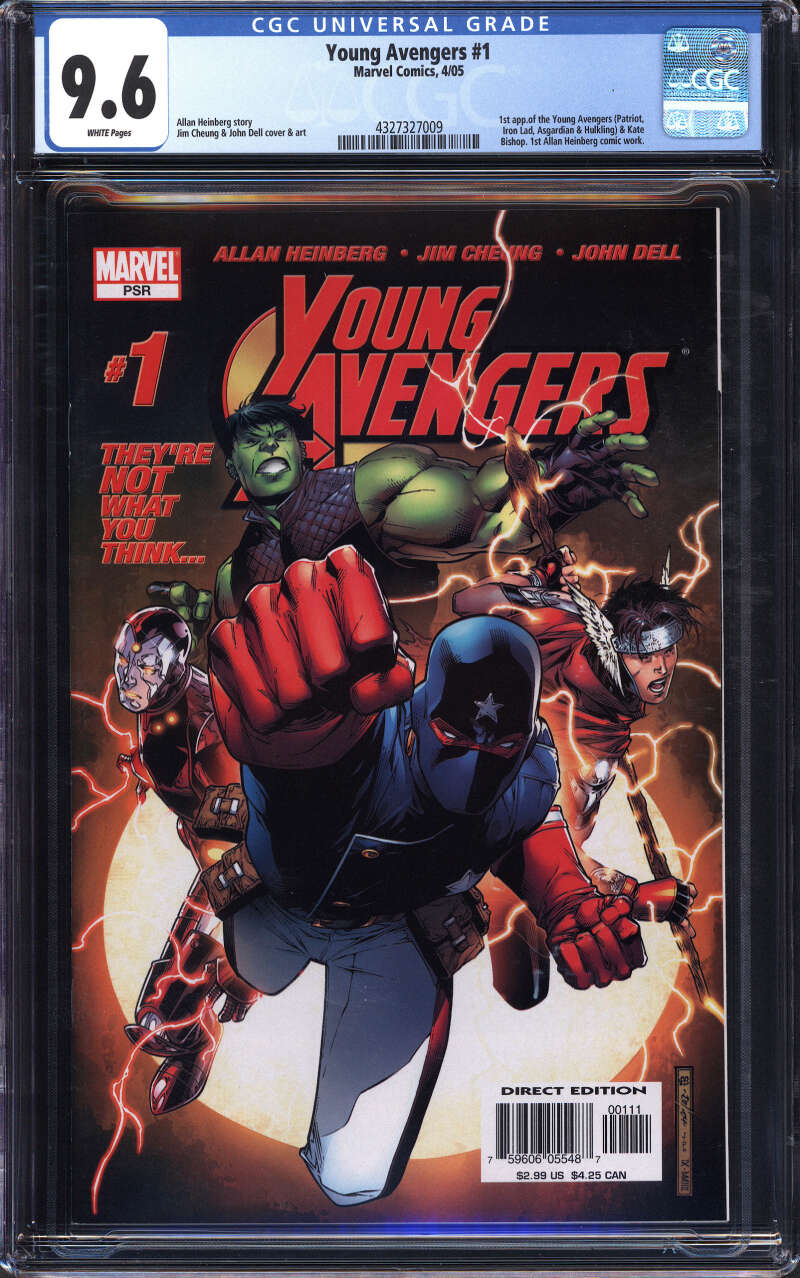 YOUNG AVENGERS #1 CGC 9.6 WHITE PAGES // 1ST APPEARANCE MARVEL 2005