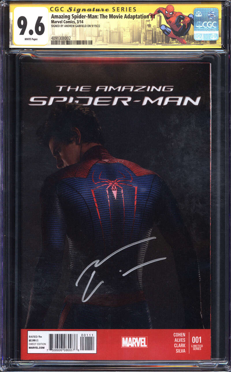 AMAZING SPIDER-MAN: THE MOVIE #1 CGC 9.6 WHITE PAGES // SIGNED ANDREW GARFIELD