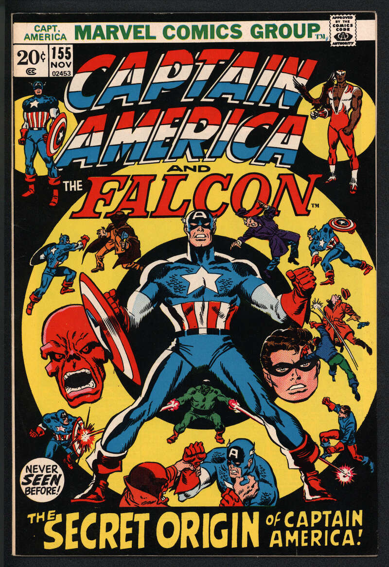 CAPTAIN AMERICA #155 7.0 // MARVEL COMICS 1972