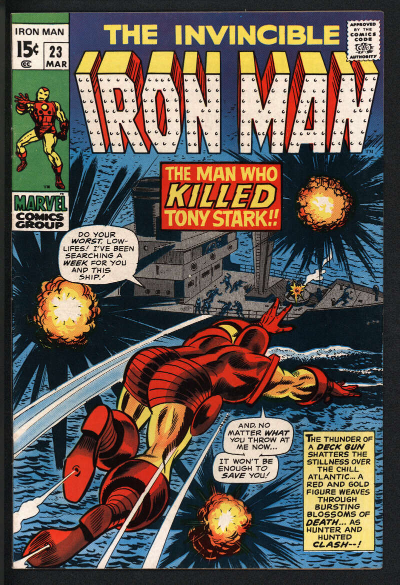 IRON MAN #23 8.5 // GEORGE TUSKA COVER MARVEL COMICS 1970