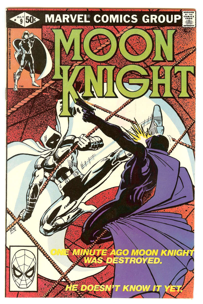 MOON KNIGHT #9 9.2 // FRANK MILLER COVER MARVEL COMICS 1981
