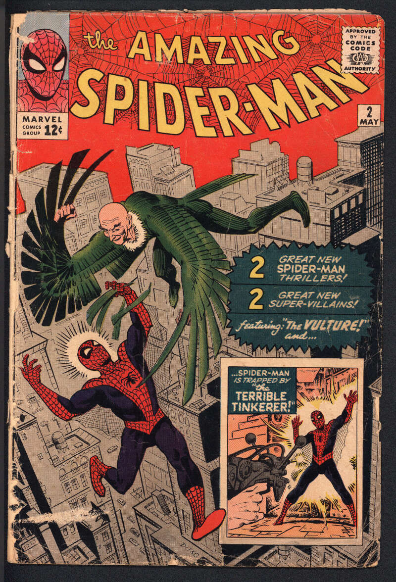 AMAZING SPIDER-MAN #2 1.0 // 1ST APPEARANCE VULTURE MARVEL 1963